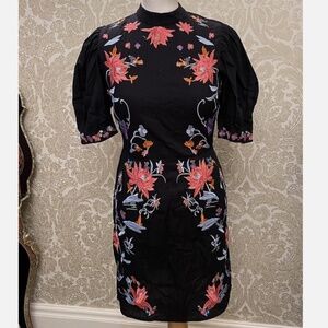 Asos embroidery dress SIZE 4